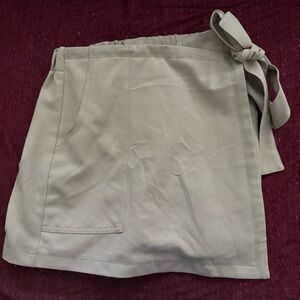 Tan wrap skort
